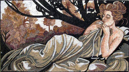 Mosaic Reproduction - Alphonse Mucha Dusk" "
