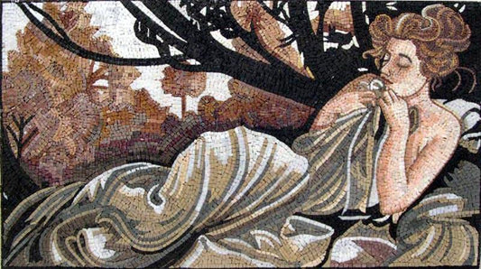 Mosaic Reproduction - Alphonse Mucha Dusk" "