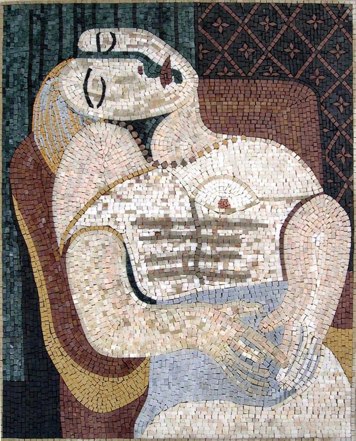 Pablo Picasso Le R Ve" - Mosaic Reproduction "