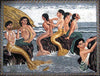 Tim Ashkar Mermaids of the Canary" - Mosaic Reproduction"