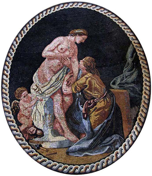 Greek Goddess Mosaic Mural