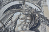 Neptune God Marble Mosaic Mural