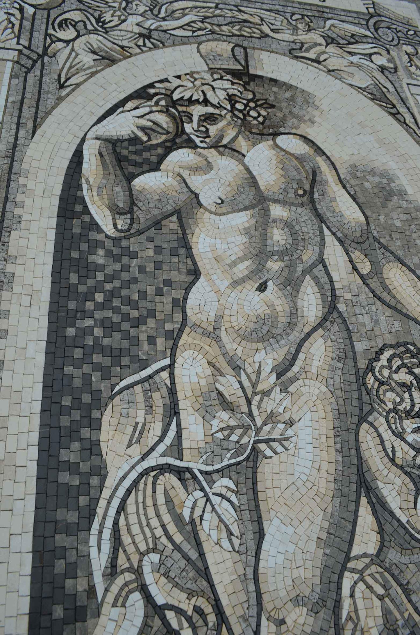 Mosaic Art - The God Bachus