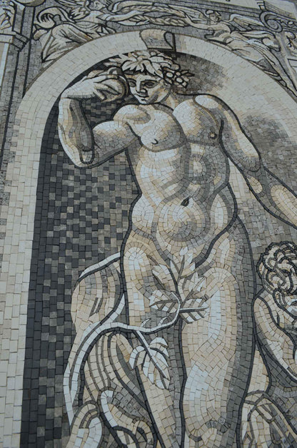 Mosaic Art - The God Bachus
