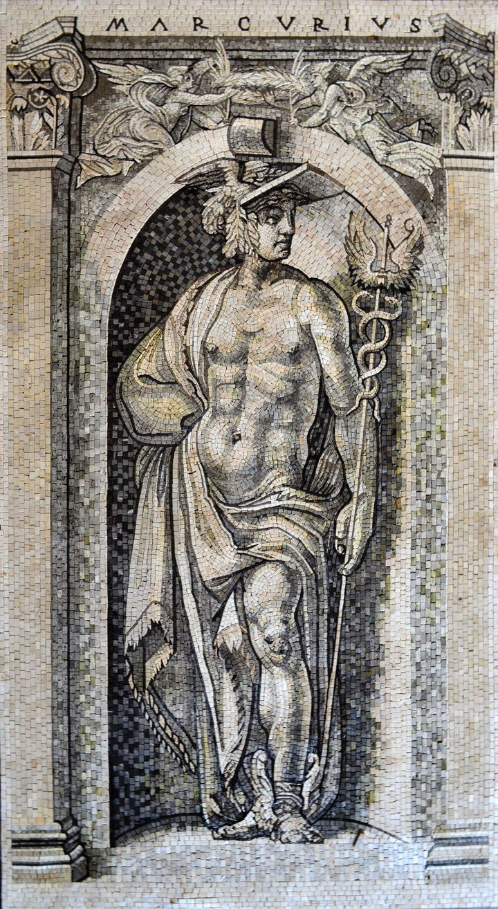 Mosaic Art - The Portrait of Mercurius