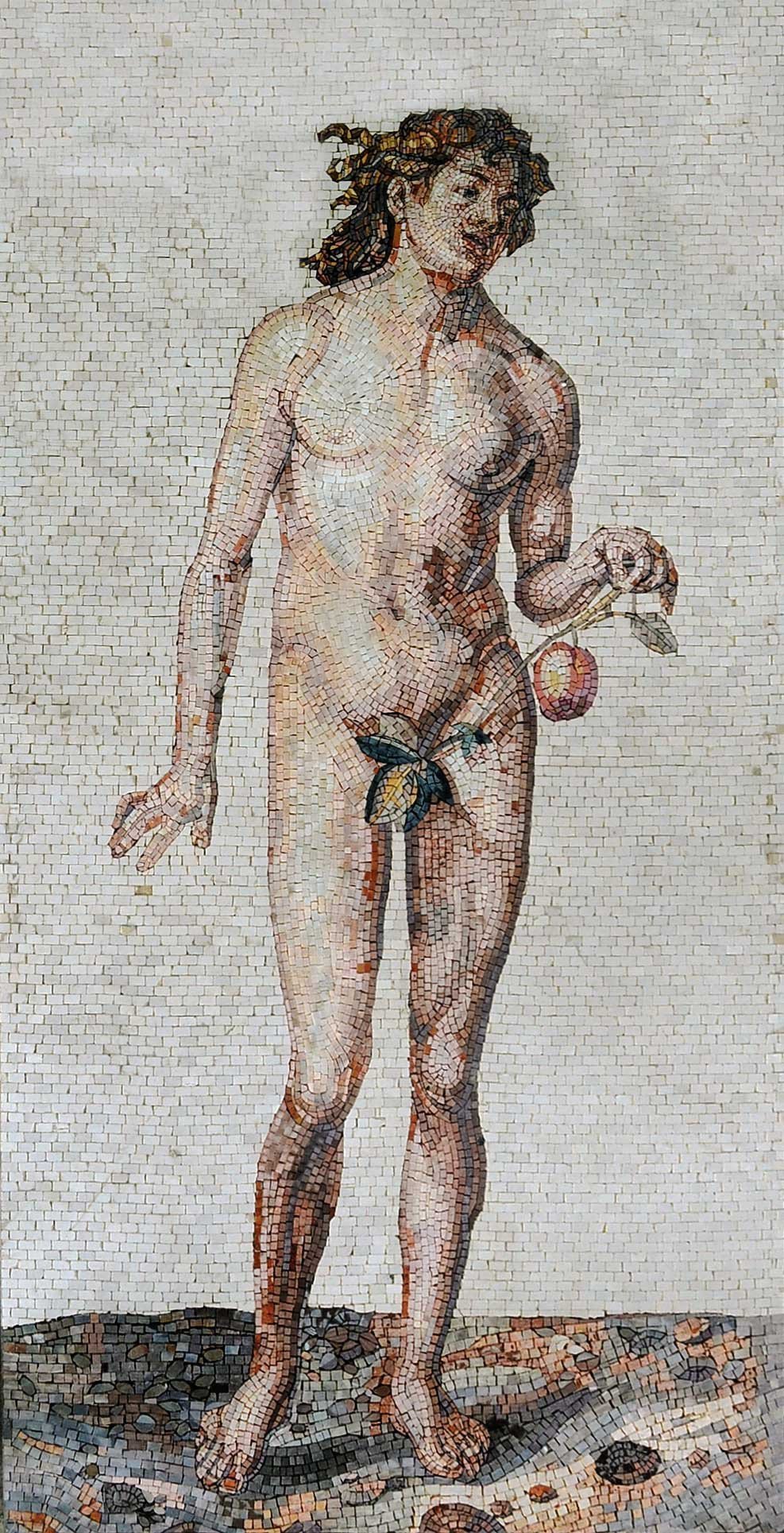 Mosaic Art - Adam From The Book of Genesis