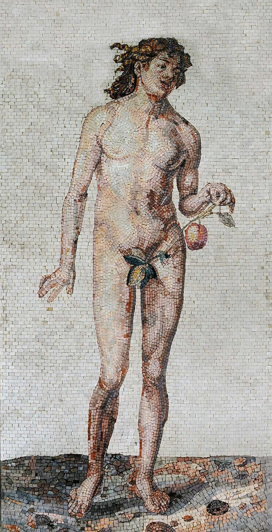 Mosaic Art - Adam From The Book of Genesis