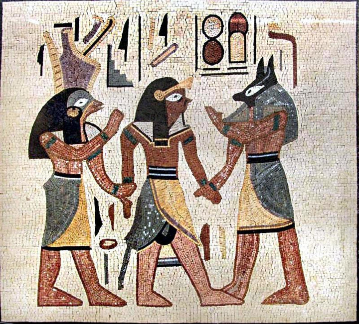 Pharaohs Mosaic Mural Art