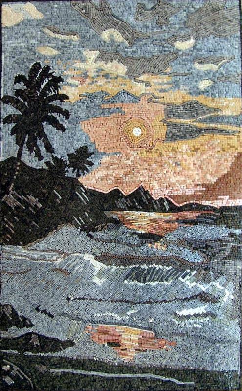 Nature Art Mosaic - Horizon Sunset