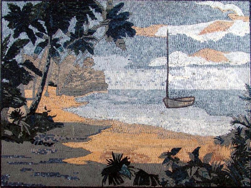 Mosaic Wall Art - Azur Island
