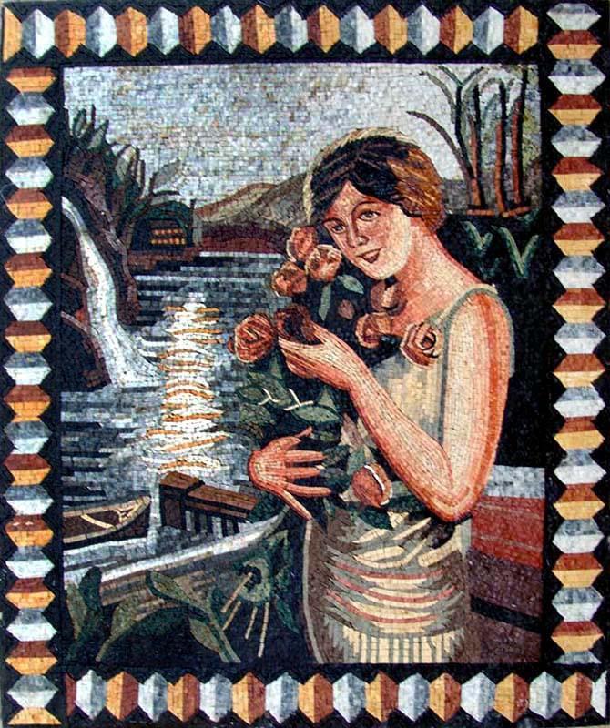 Mosaic Art - Mermaid and Florals