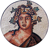 Greek God Mosaic Portrait