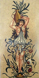 Ancient Scene Woman Mosaic Mural Art
