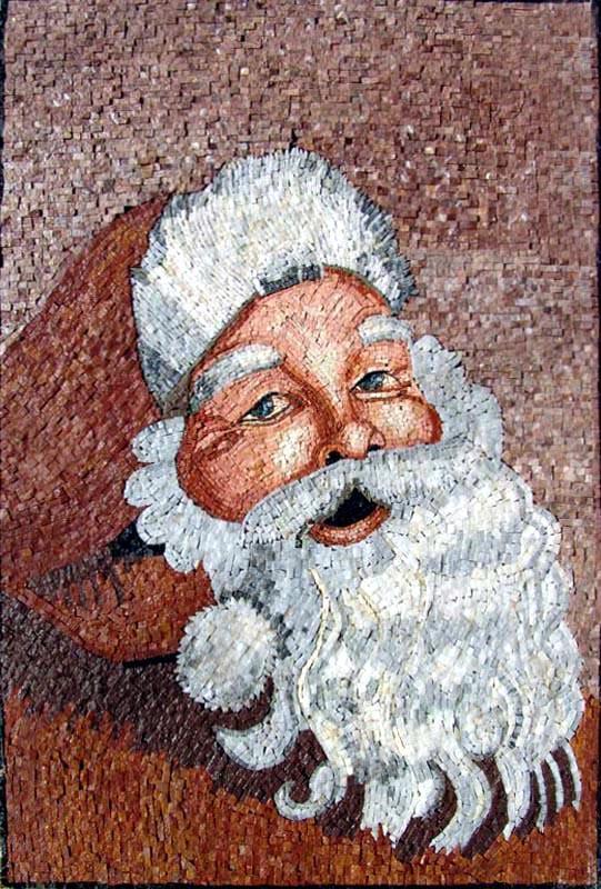 Santa Clause Mosaic Artwork