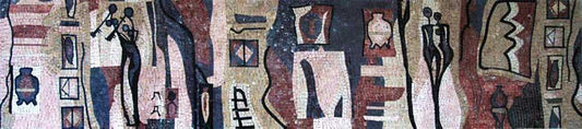 Contemporary Art Mosaic - Silhouette Figures