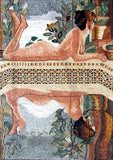 Nude on a Swimming Pool Marble Mosaic Tiles