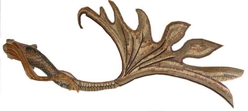 Mermaid Tail Mosaic Art