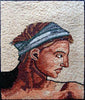 Michelangelo Self Portrait" - Mosaic Reproduction "