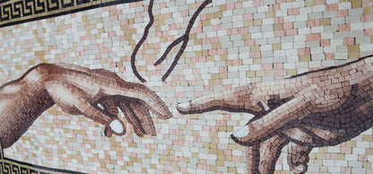 Mosaic Wall Art - The Creation Of Adam
