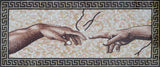 Mosaic Wall Art - The Creation Of Adam