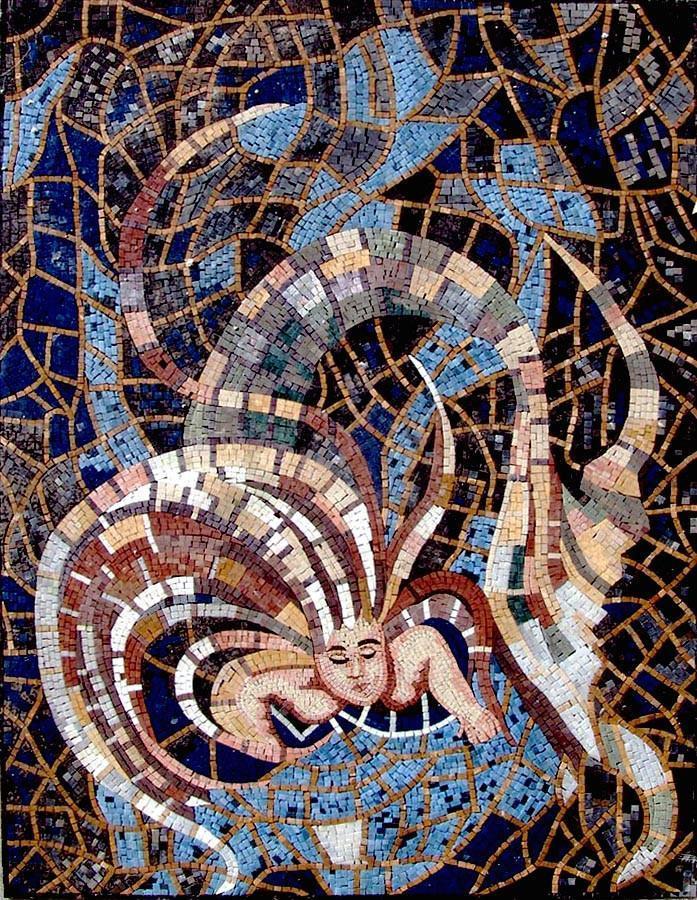 Medusa Mosaic Artwork