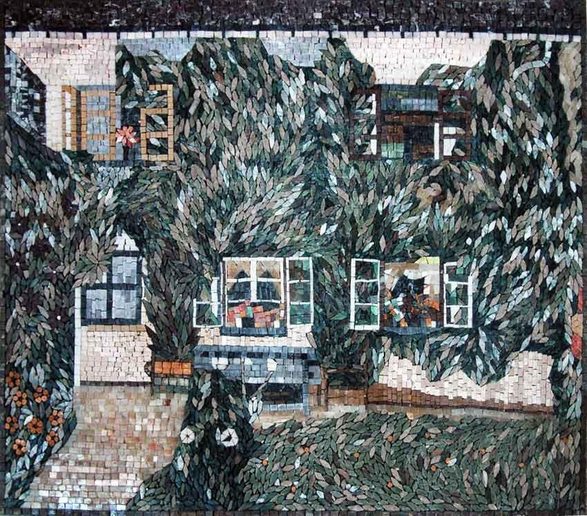 Klimt Mosaic Reproduction Landscape" "