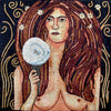 Nuda Veritas by Gustav Klimt Reproduction Marble Mosaic