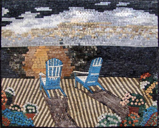 Natural Sea View Marble Mosaic