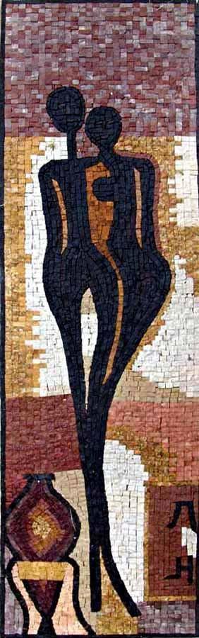 Mosaic Mural - Figurative Silhouettes