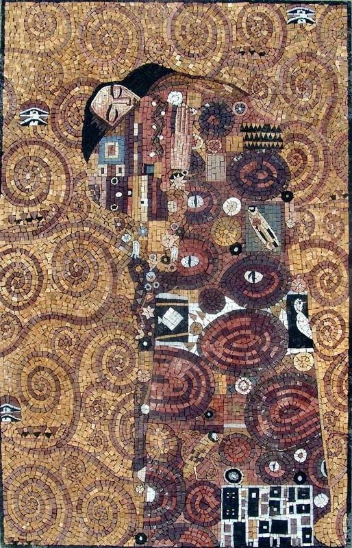 Mosaic Art - Hope" Gustav Klimt "