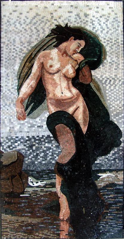 Nude Nymph Scene Mosaics