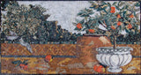 Orange House Near Amalfi Decorative Mosaic Art