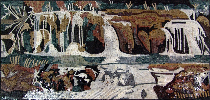 River Falls Hand Made Marble Mosaic