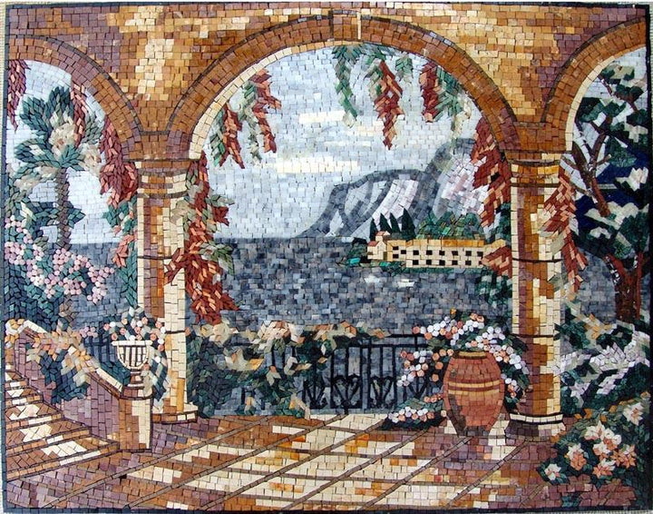 Landscape Mosaic- Scene of Tuscan