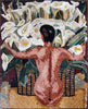 Diego Rivera Nude with Calla Lilies" - Mosaic Reproduction "