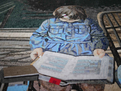 Mosaic Artwork - The Kid & Bird