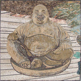 The Laughing Buddha Mosaic Mural
