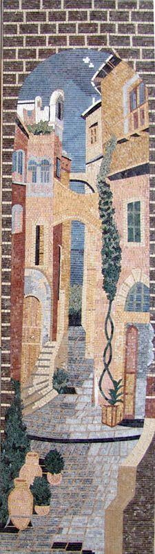 Old City Houses Mosaic