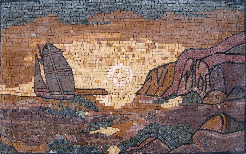 Artistic Mosaic Scene