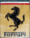 Ferrari Logo Marble Mosaic Art Tiles