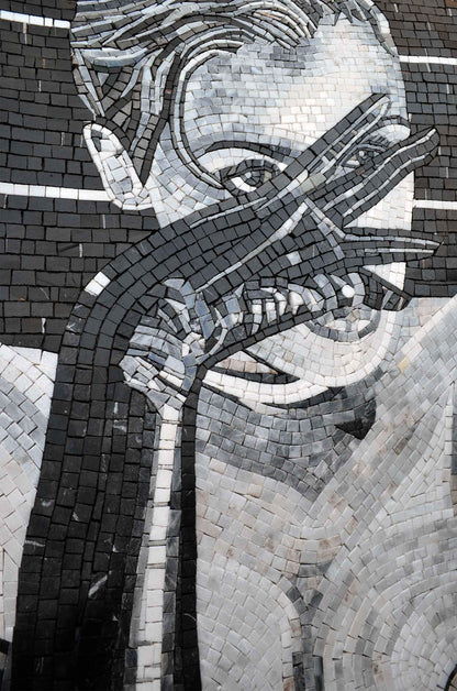 Woman Stone Art Mosaic