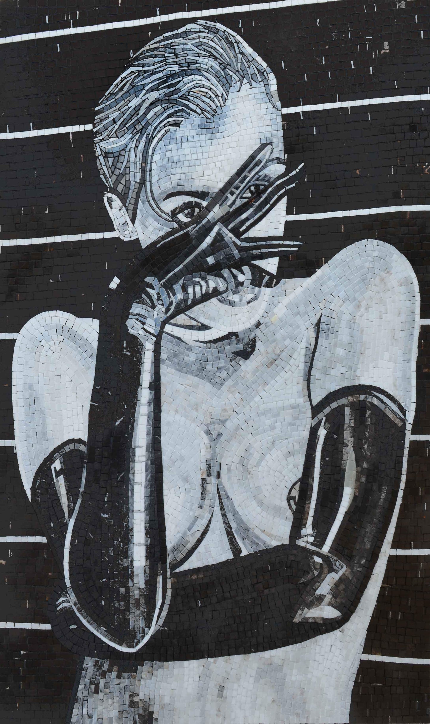 Woman Stone Art Mosaic