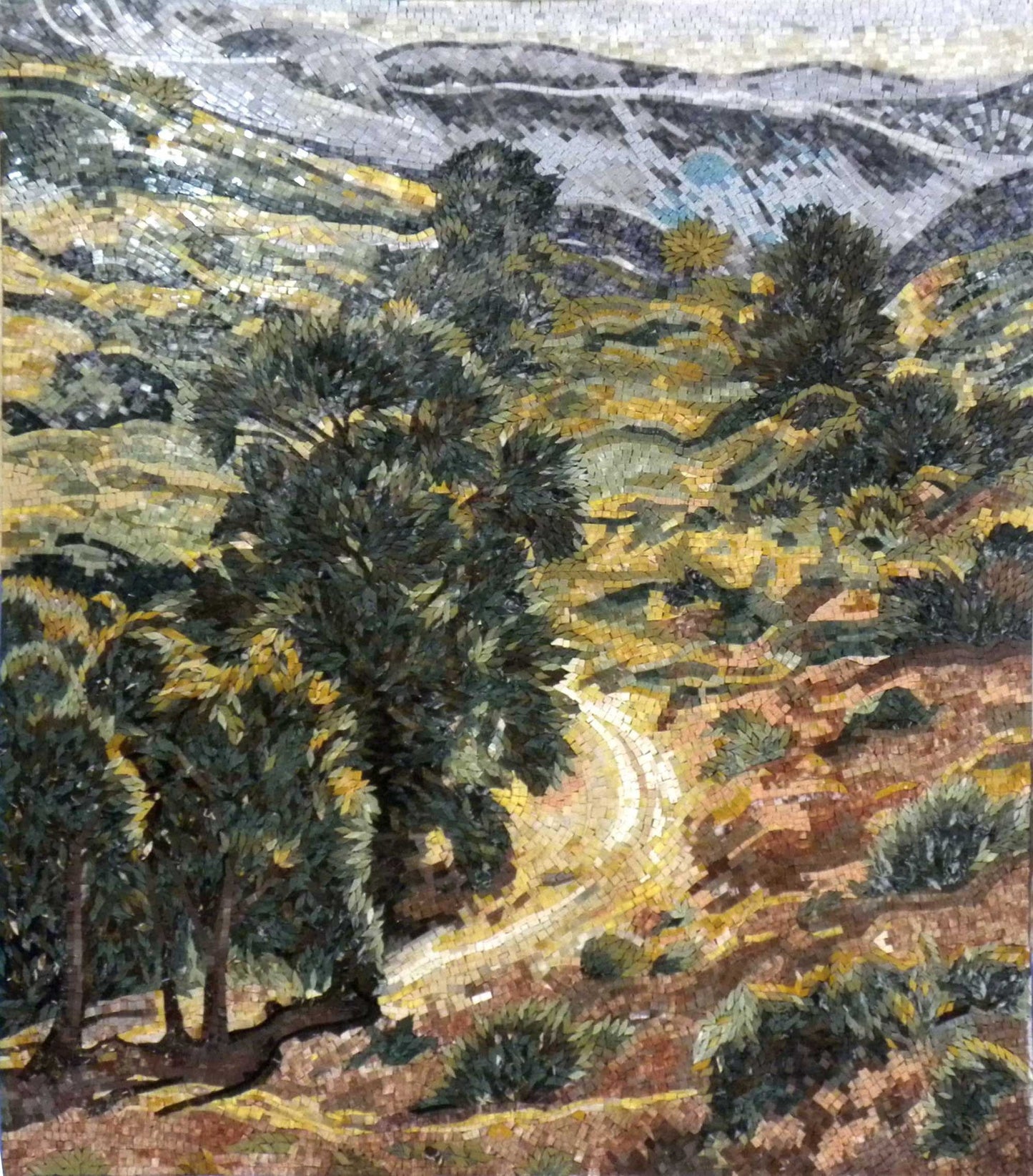 Native Landscape Natural Scene Mosaic