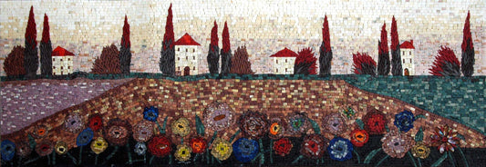 Artistic Colorful Scene Mosaic