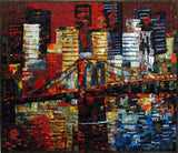 Brooklyn Bridge New York Art Mosaic