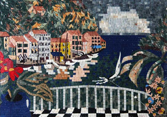 Natural Scene Mosaic Marble