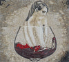 Mosaic Art - The Lady In Red