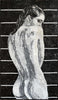 Naked woman marble mosaic mural decorative