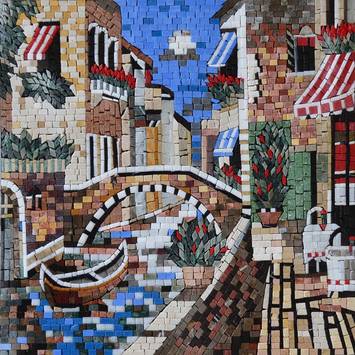 Caption of Marvelous Scene in Venice Mosaic Art