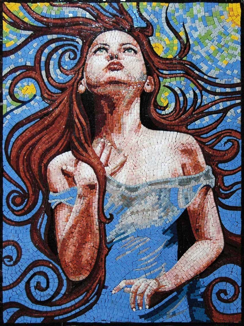 Magnificent Piece of Mozaic Stone Art Mosaic